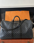 Louis Vuitton Keepall Bandoulière 55 Damier Graphite Travel Bag