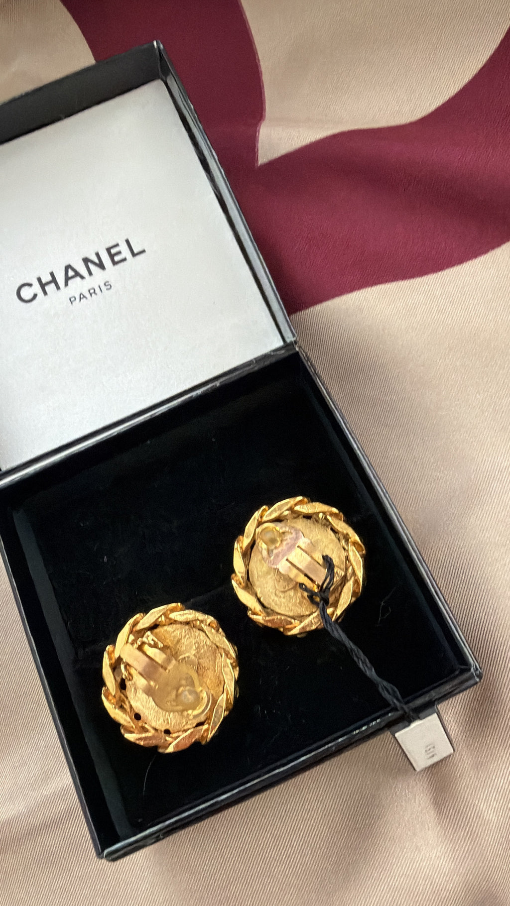 Authentic Chanel Coco Mark clip-on