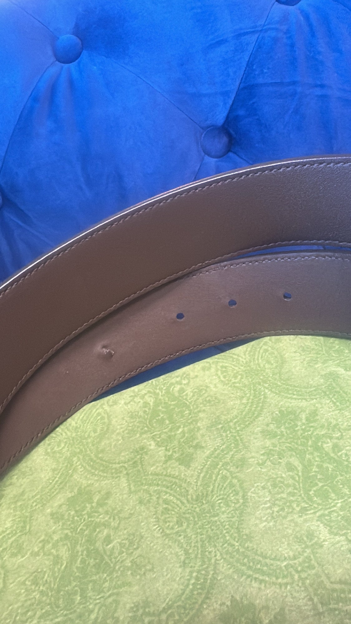 GUCCI Interlocking GG Reversible Belt – GG Supreme Canvas & Brown Leather (Size 90/36)