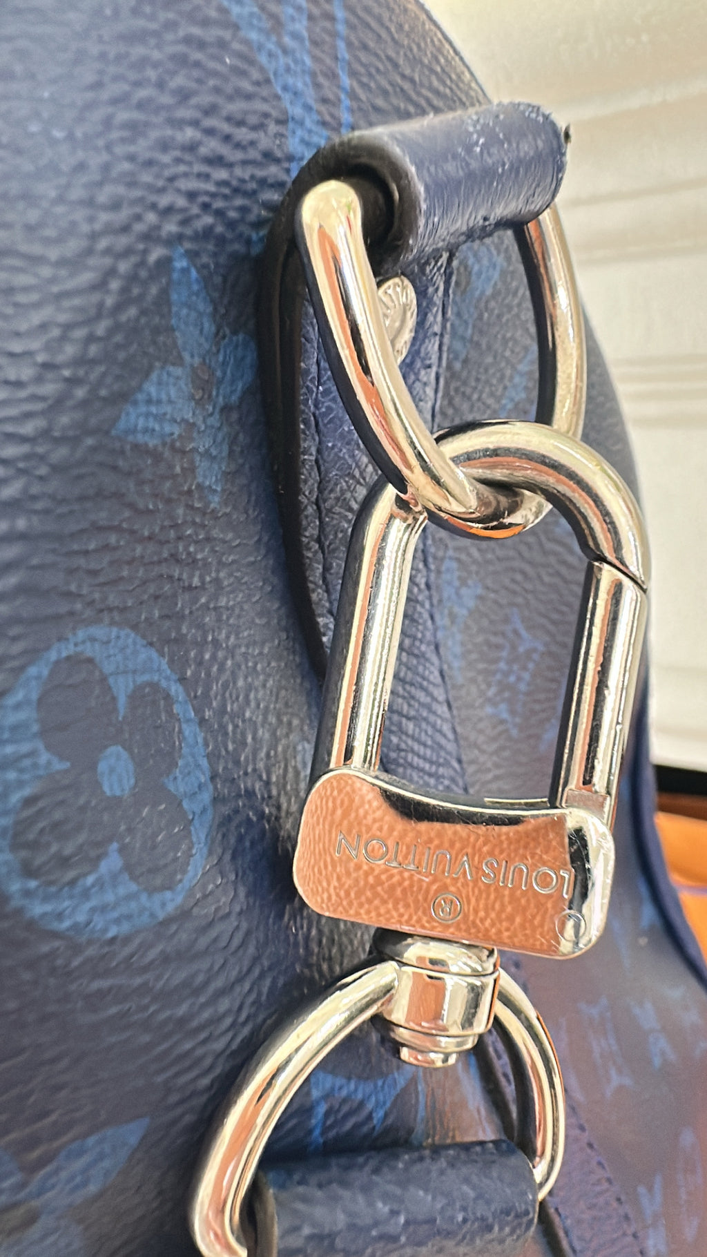 LOUIS VUITTON Keepall Bandouliere 50 Pacific Blue