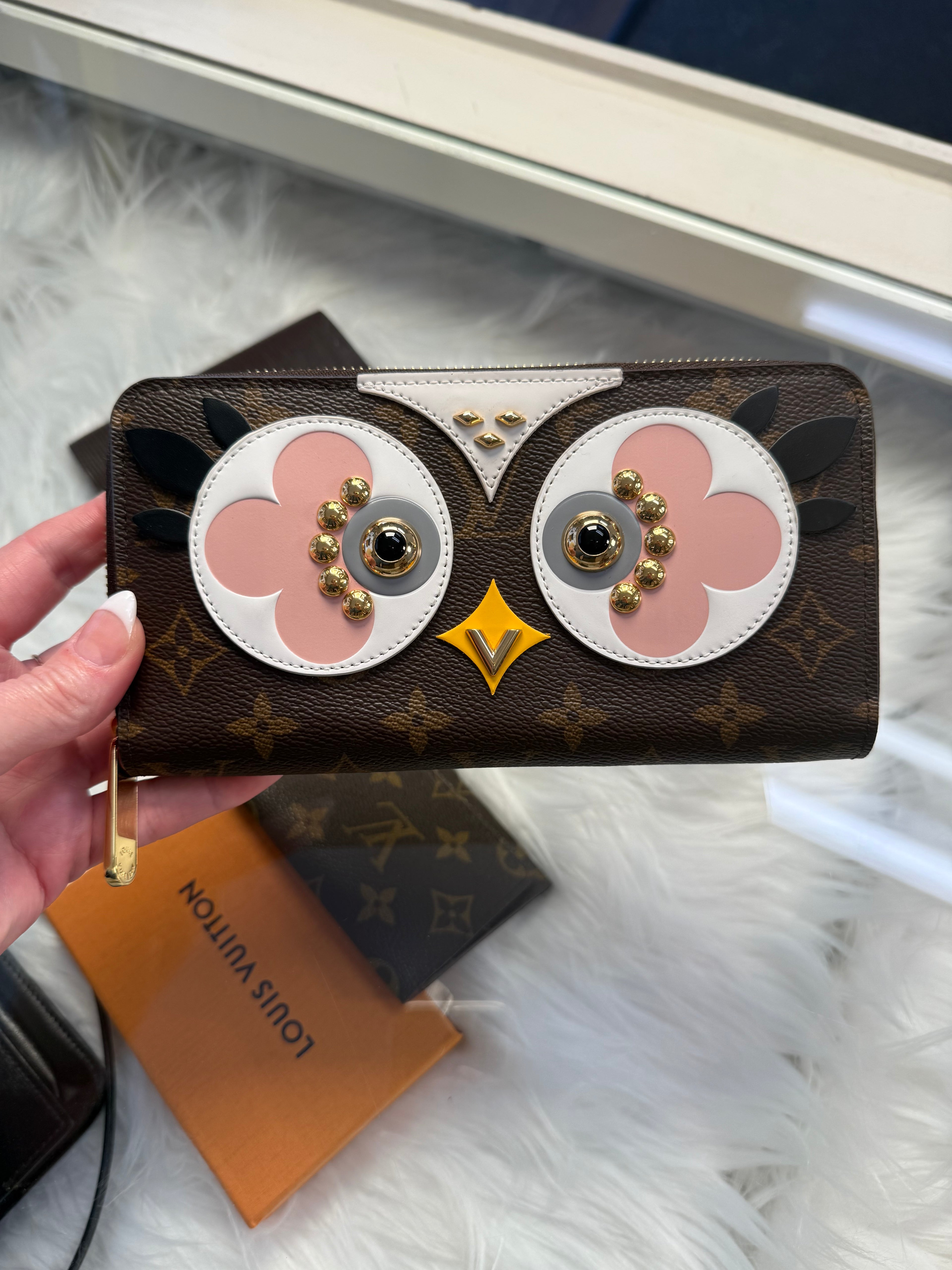 LOUIS VUITTON Monogram Owl Zippy Wallet – Limited Edition Animal Collection