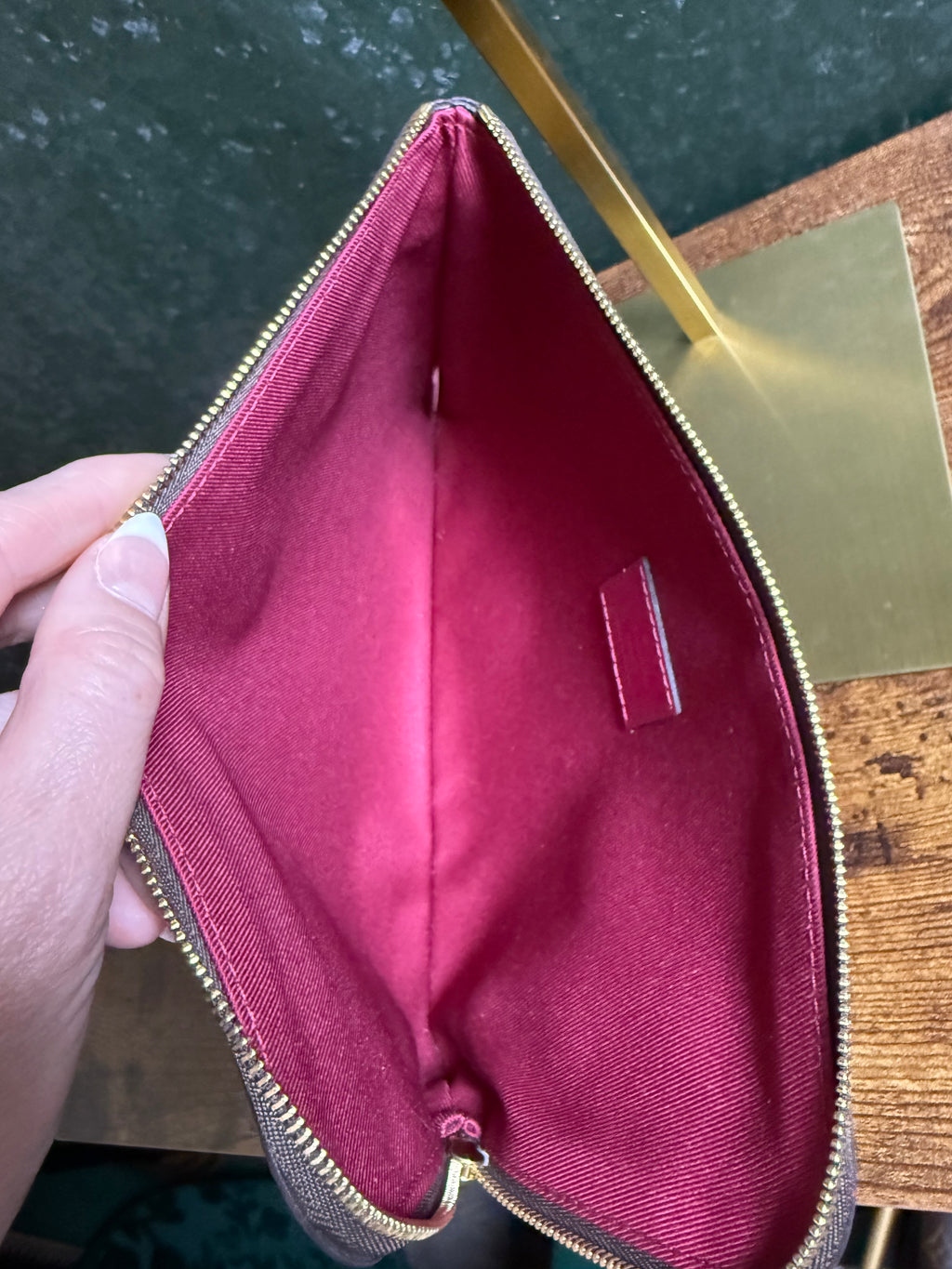 Louis Vuitton Etuí Voyage PM Monogram Canvas Pouch Clutch