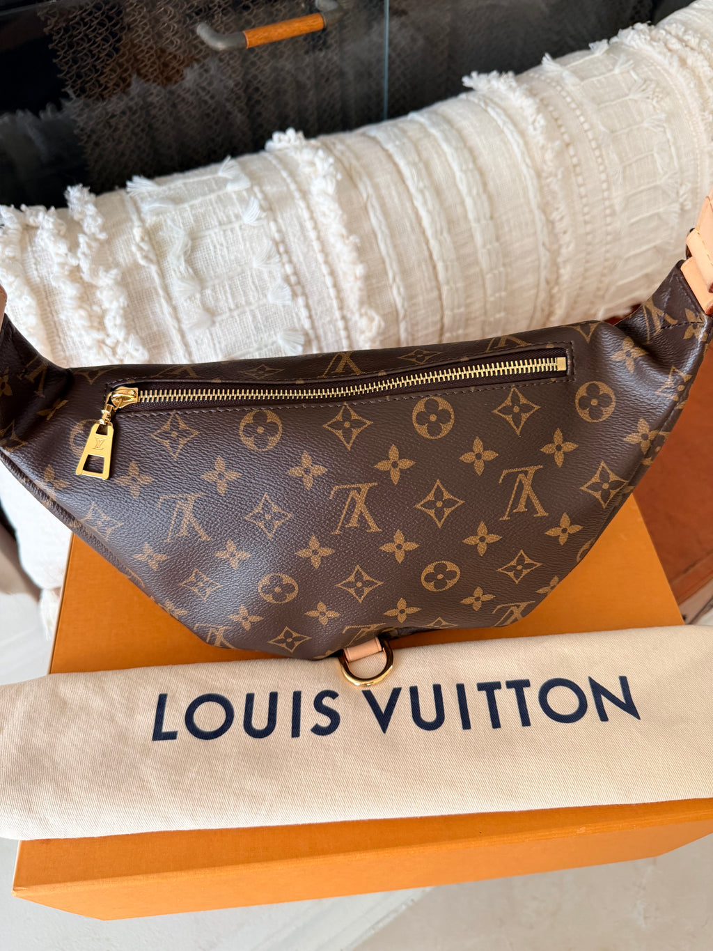 Louis Vuitton Monogram Bumbag | Brown Canvas Belt Bag Crossbody | Iconic LV Waist Bag