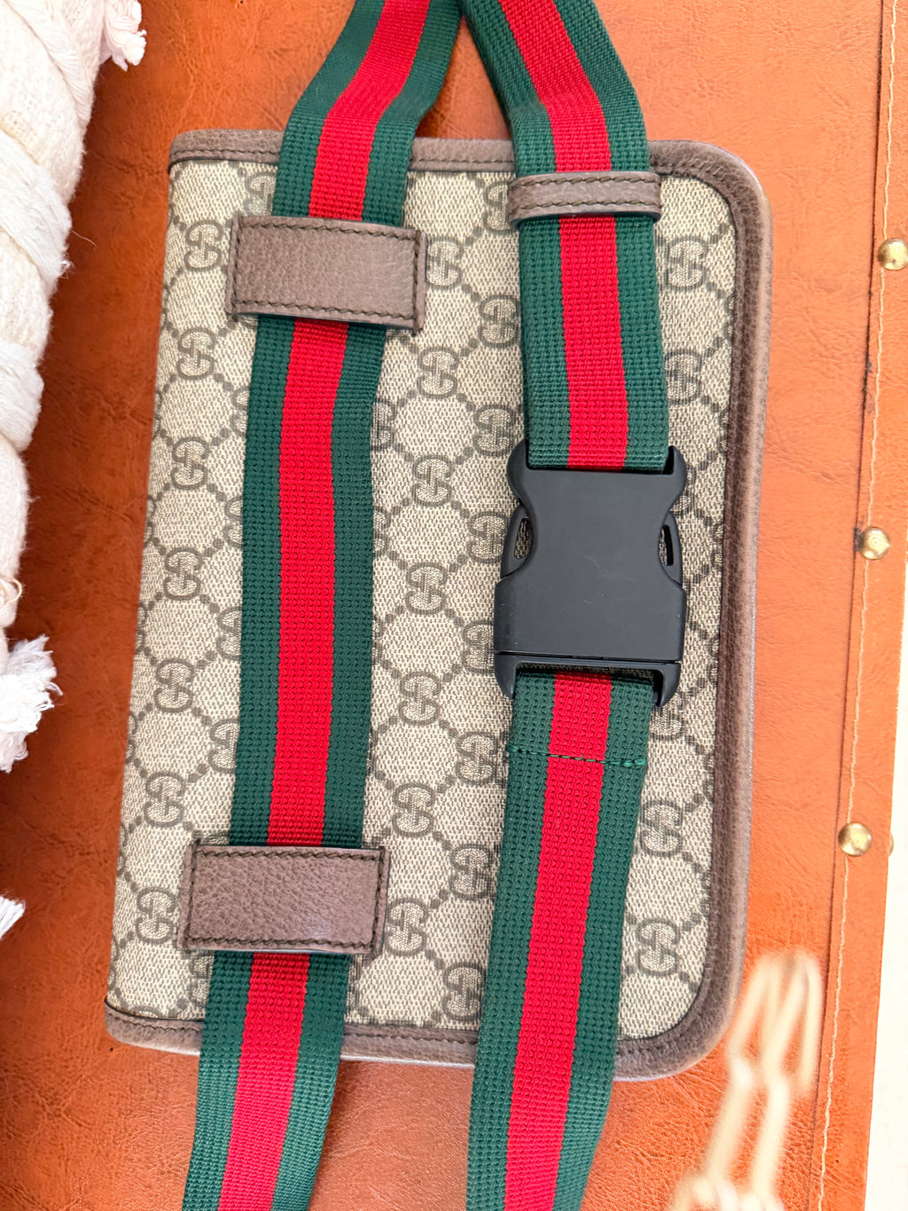 Gucci GG Supreme Neo Vintage Web Belt Bag | Gucci Monogram Crossbody Waist Bag