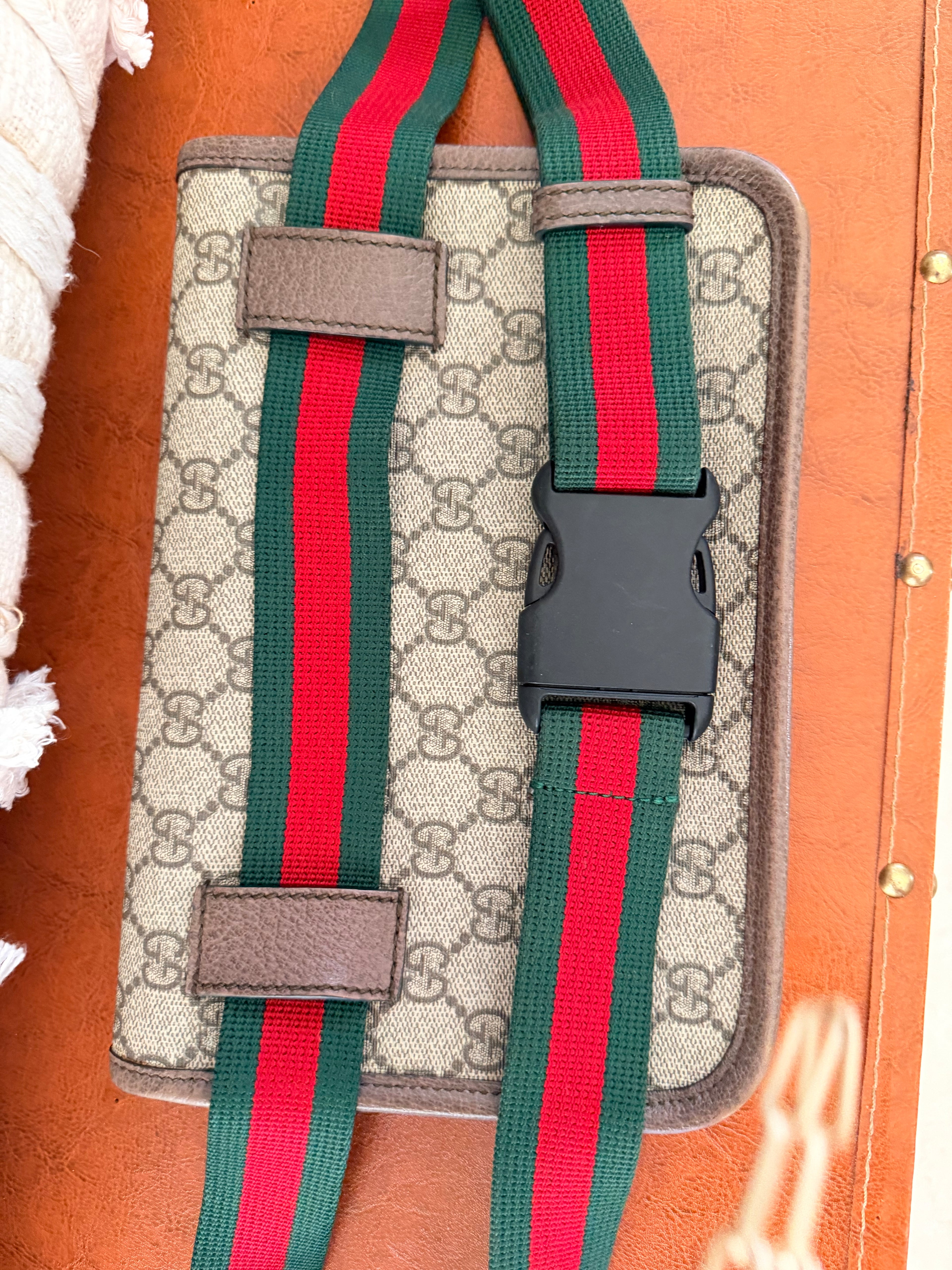 Gucci GG Supreme Neo Vintage Web Belt Bag | Gucci Monogram Crossbody Waist Bag