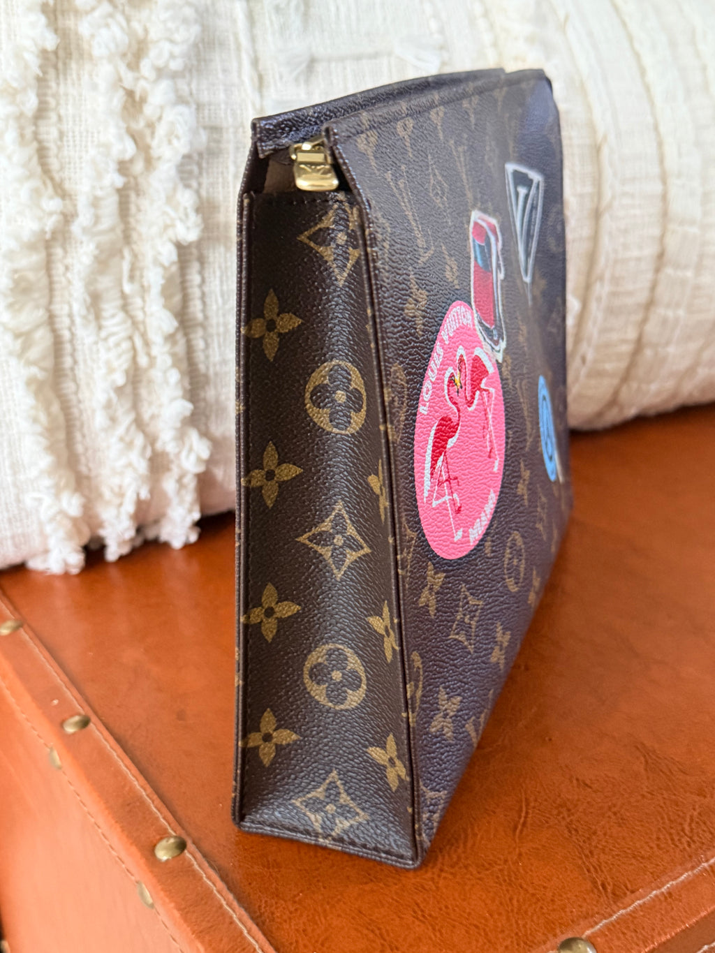 LOUIS VUITTON Limited Edition Monogram Canvas World Tour toiletry 26 Cosmetic Pouch