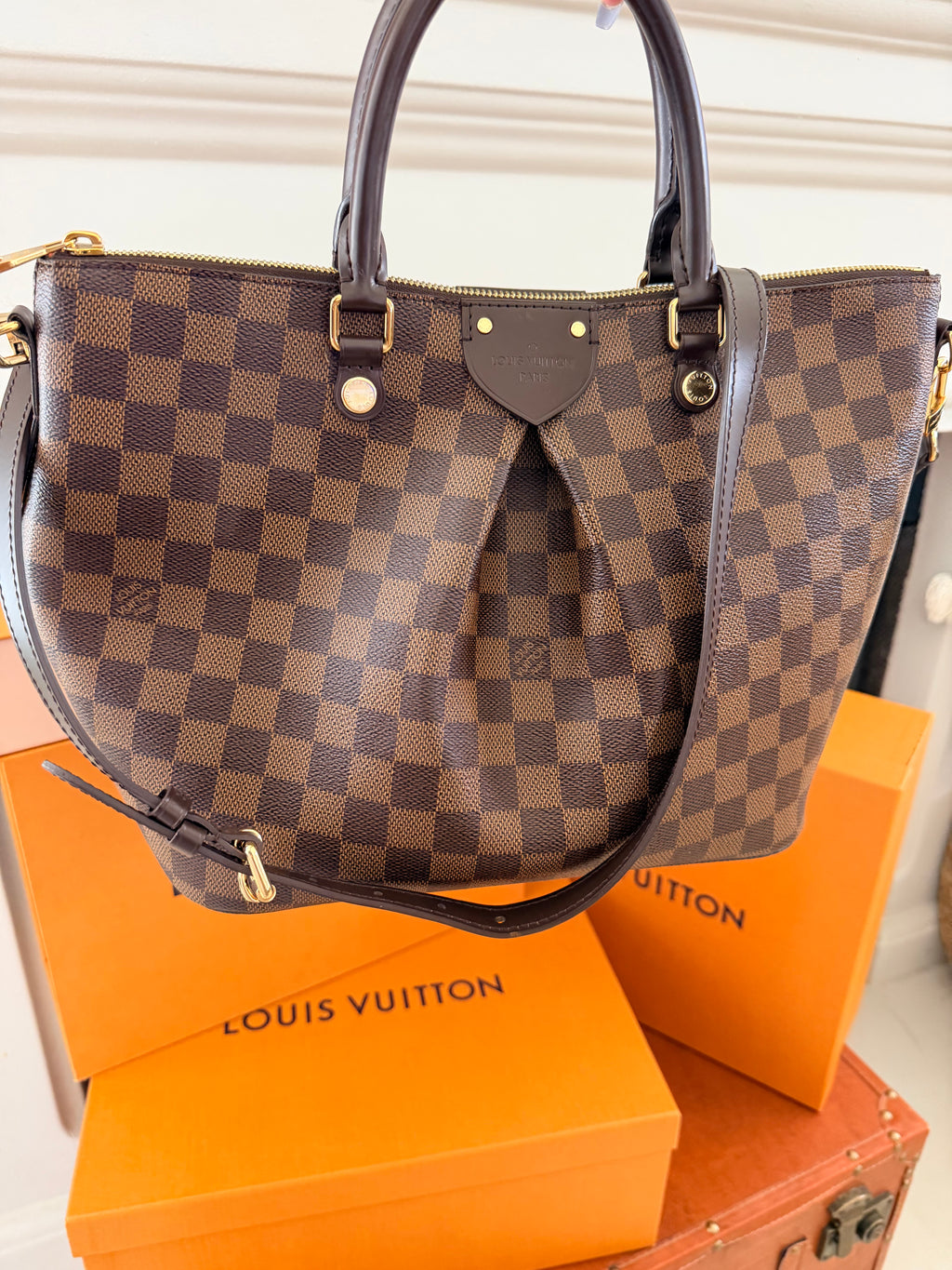 Louis Vuitton Siena MM Damier Ebene Bag