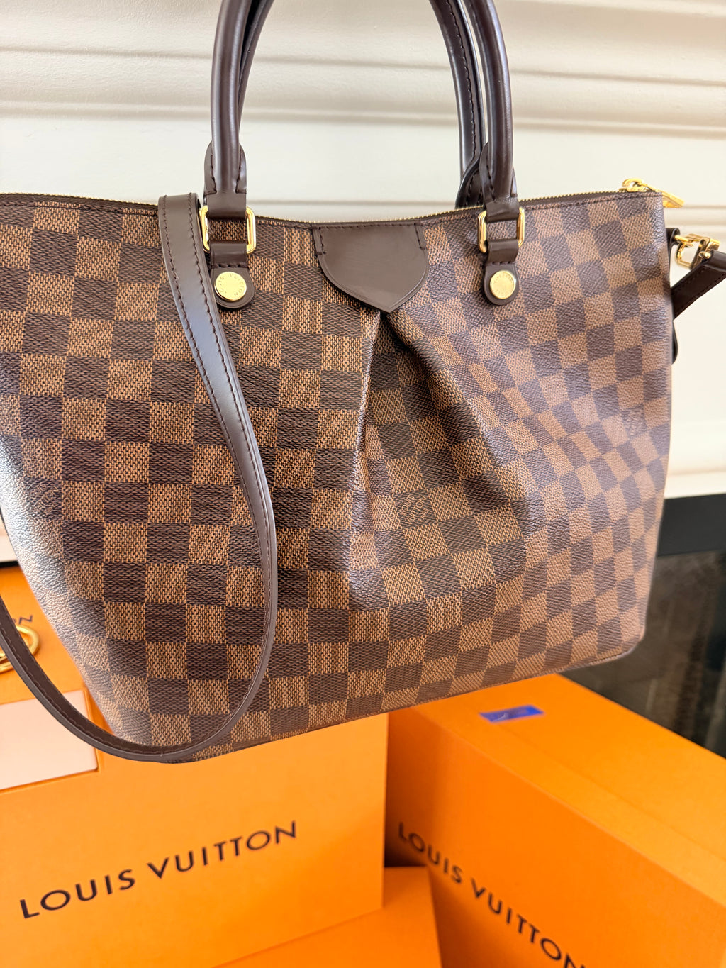 Louis Vuitton Siena MM Damier Ebene Bag