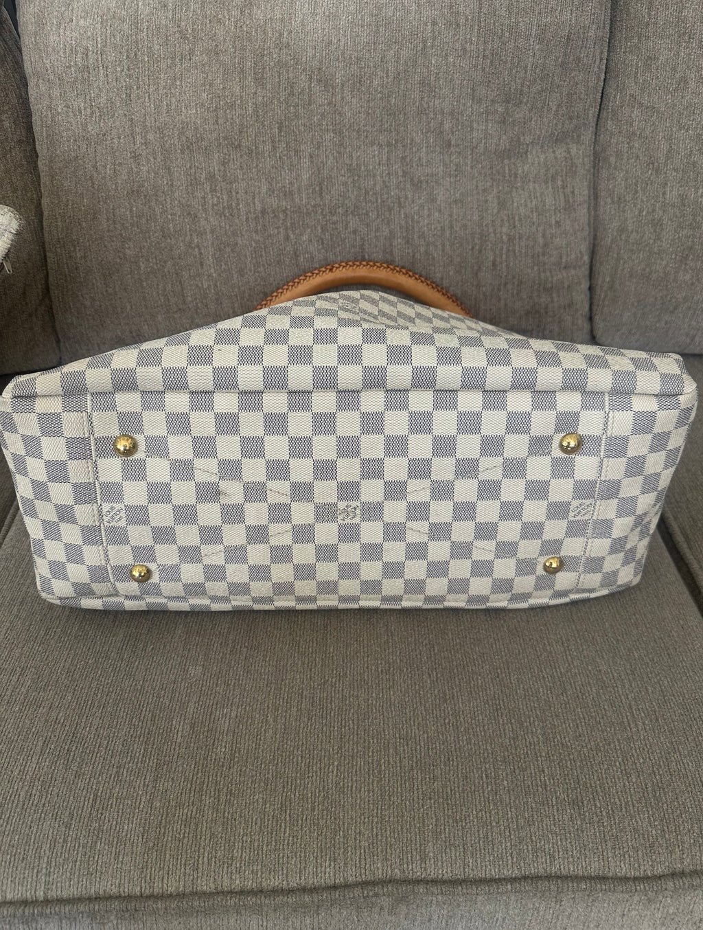 Louis Vuitton Artsy GM Damier Azur Canvas Braided Handle Hobo Bag