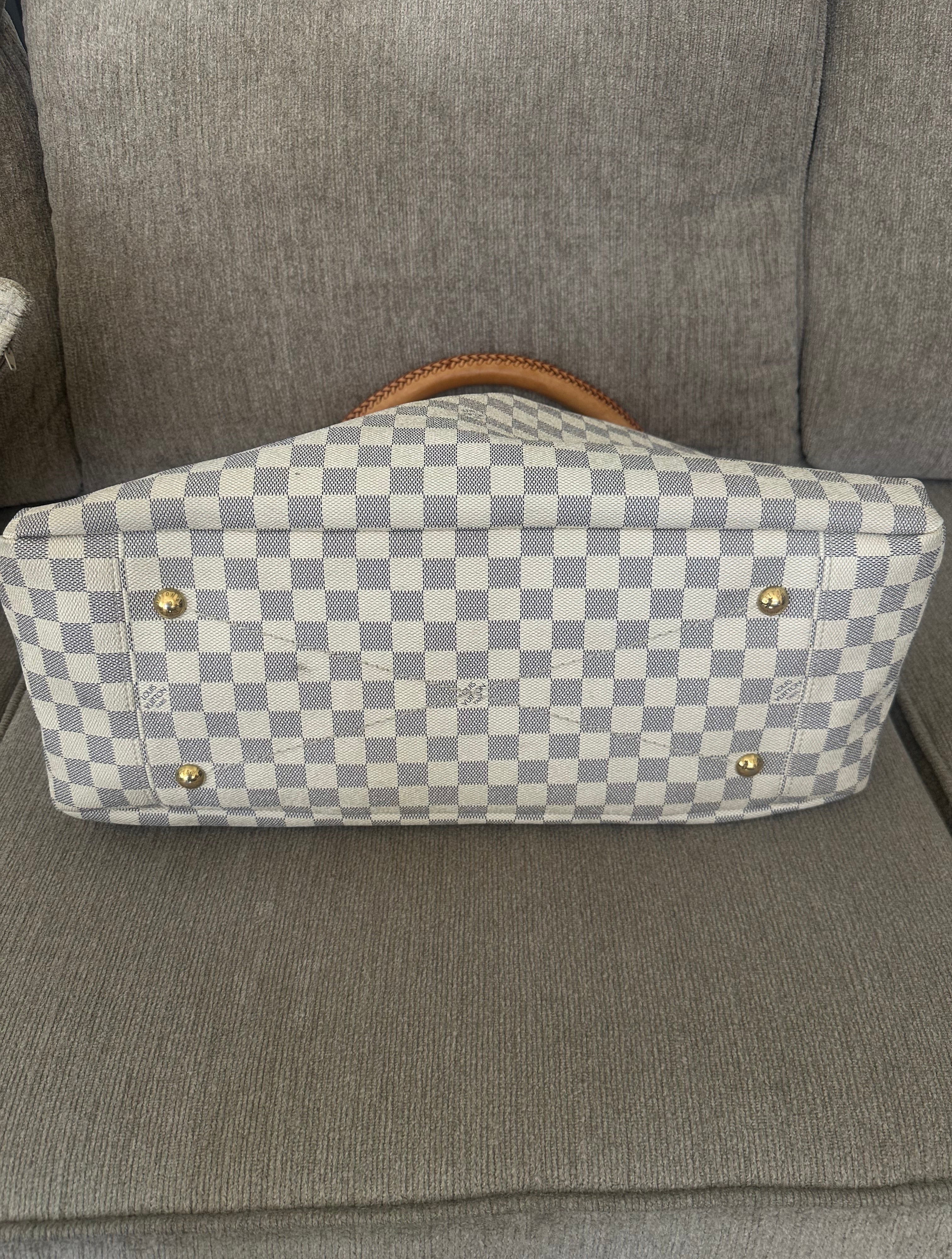 Louis Vuitton Artsy GM Damier Azur Canvas Braided Handle Hobo Bag
