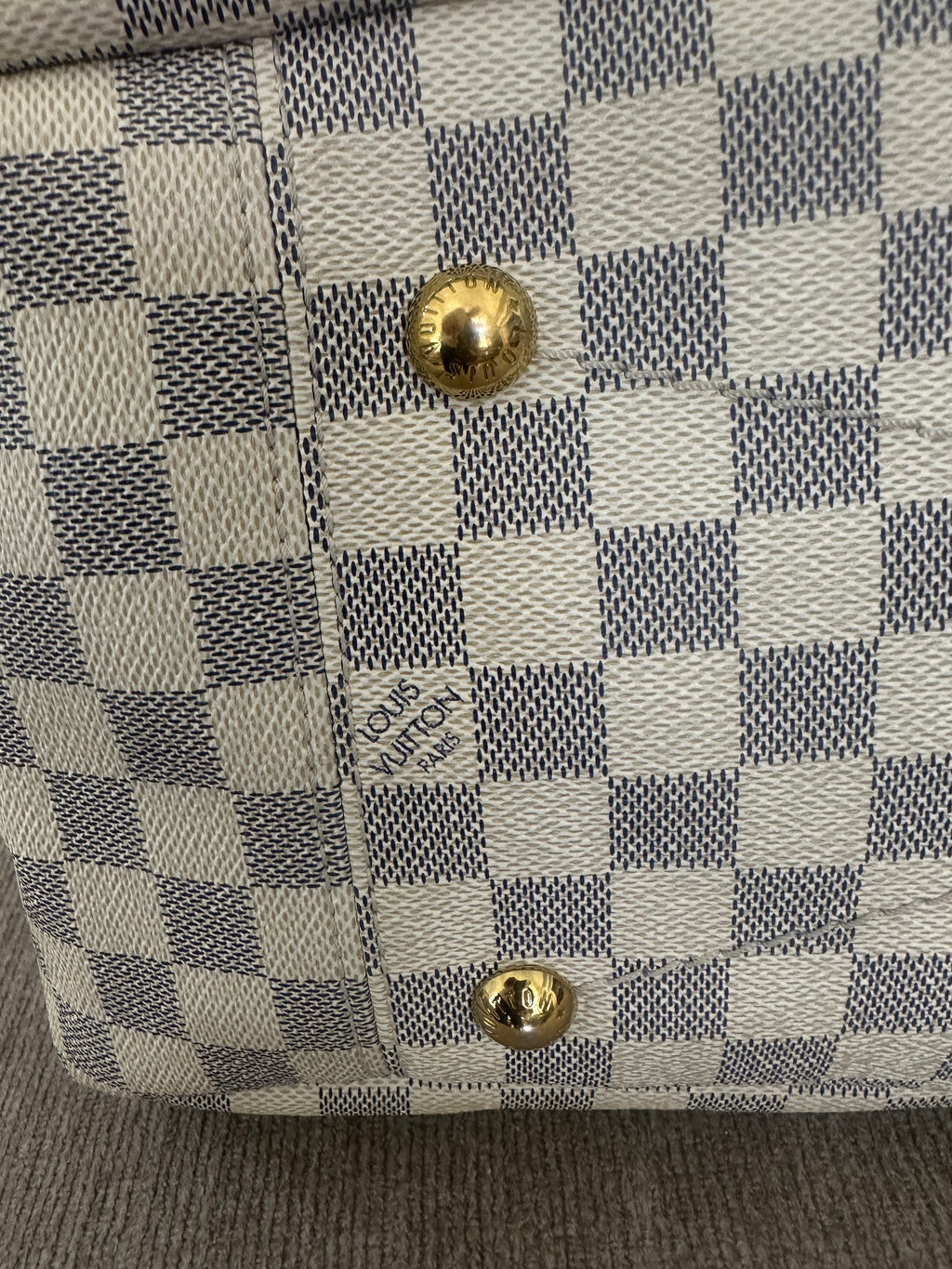 Louis Vuitton Artsy GM Damier Azur Canvas Braided Handle Hobo Bag