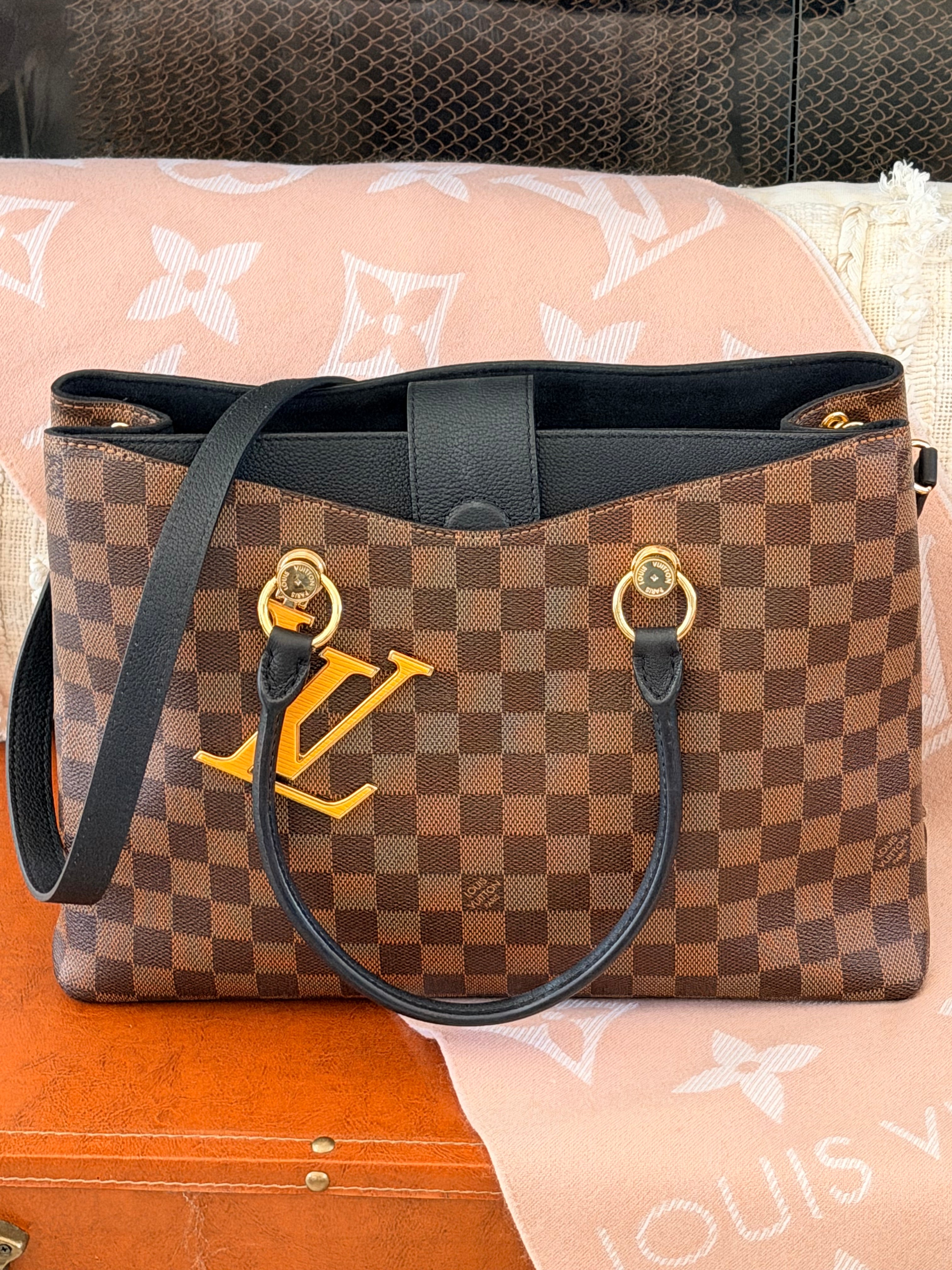 Louis Vuitton Riverside Tote in Damier Ebene