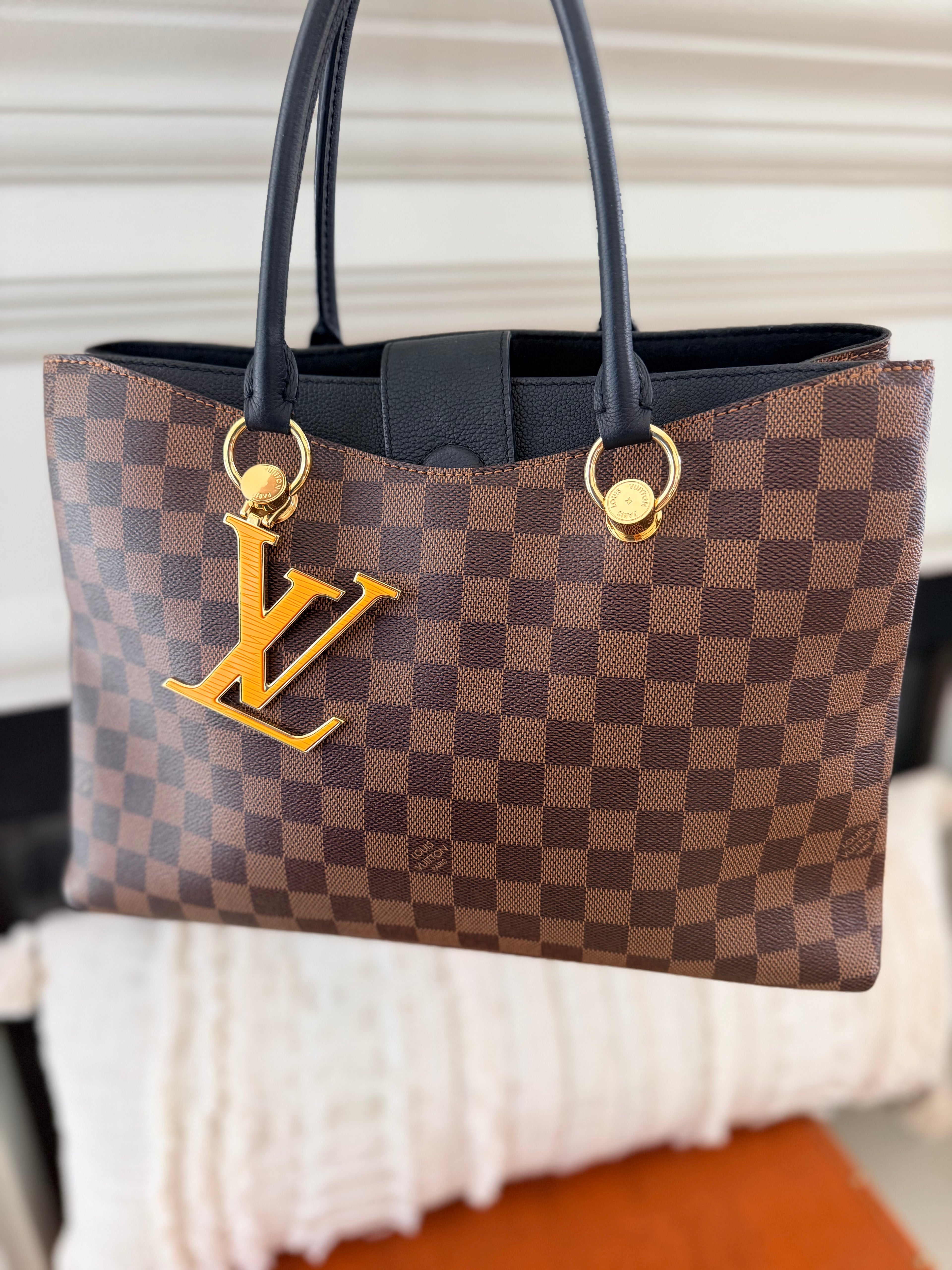 Louis Vuitton Riverside Tote in Damier Ebene