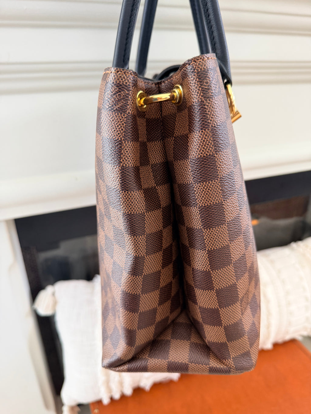 Louis Vuitton Riverside Tote in Damier Ebene