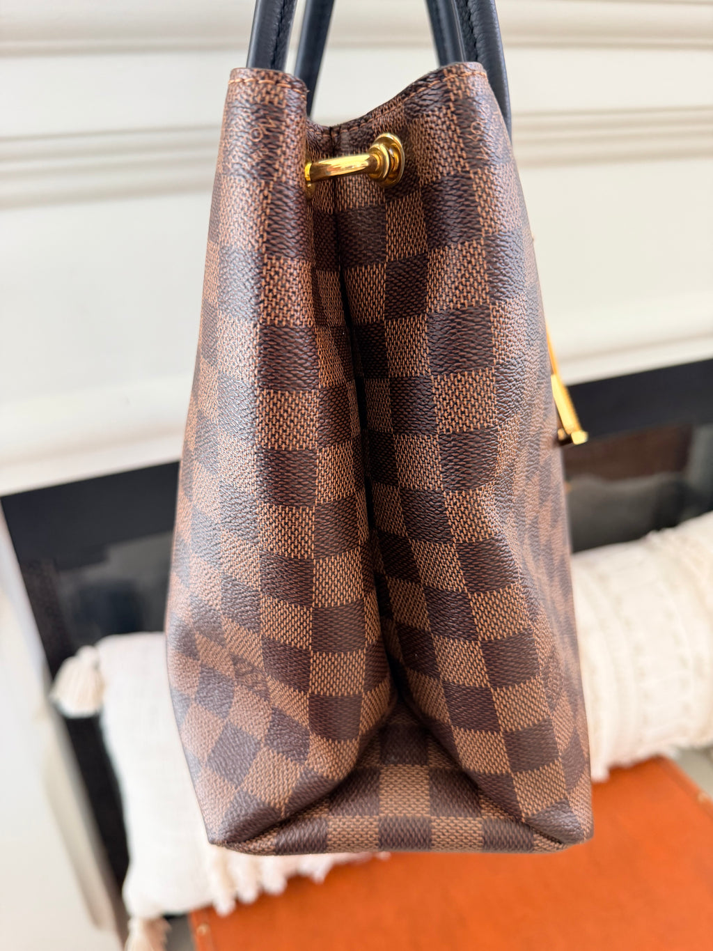 Louis Vuitton Riverside Tote in Damier Ebene