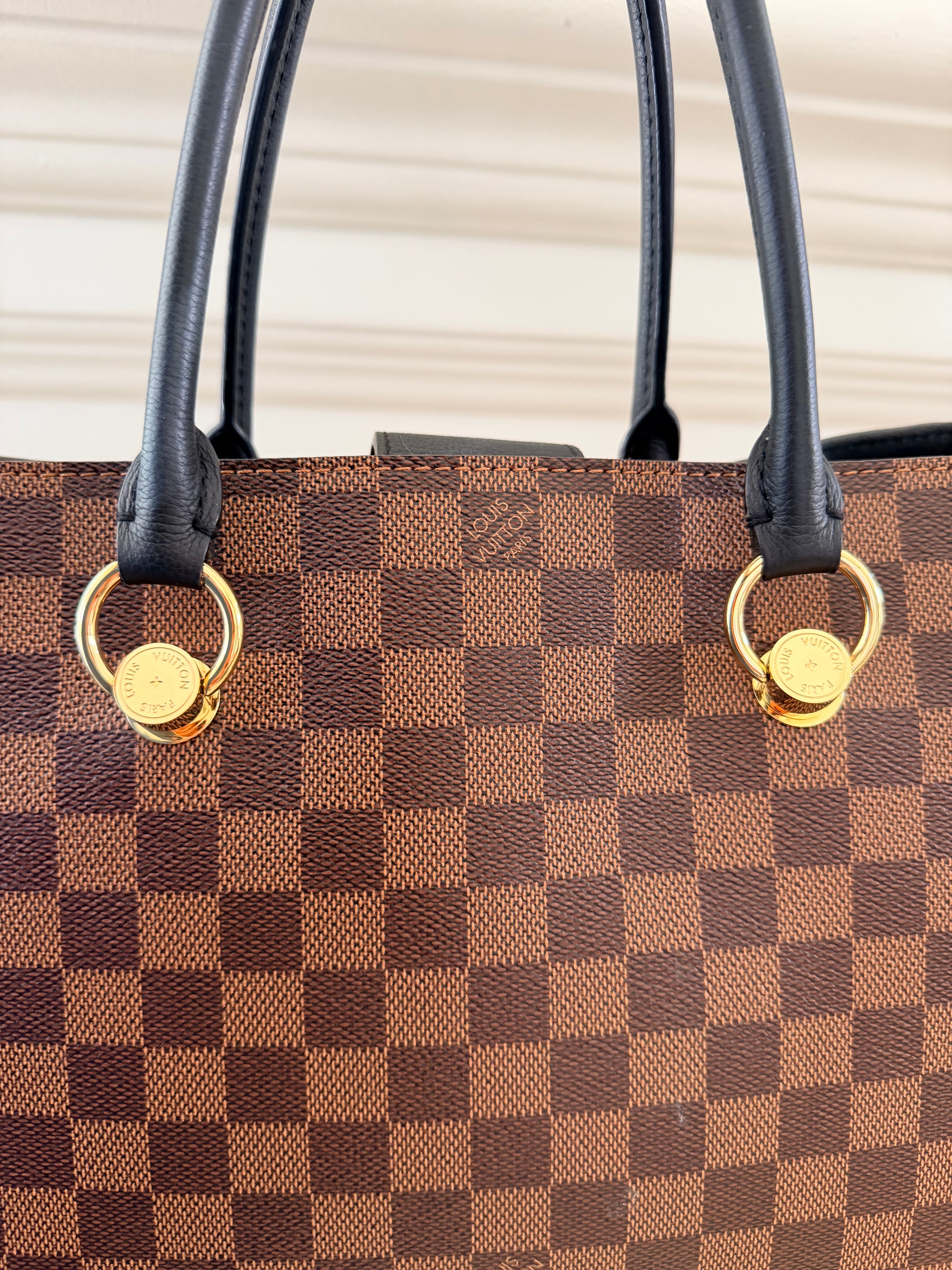 Louis Vuitton Riverside Tote in Damier Ebene