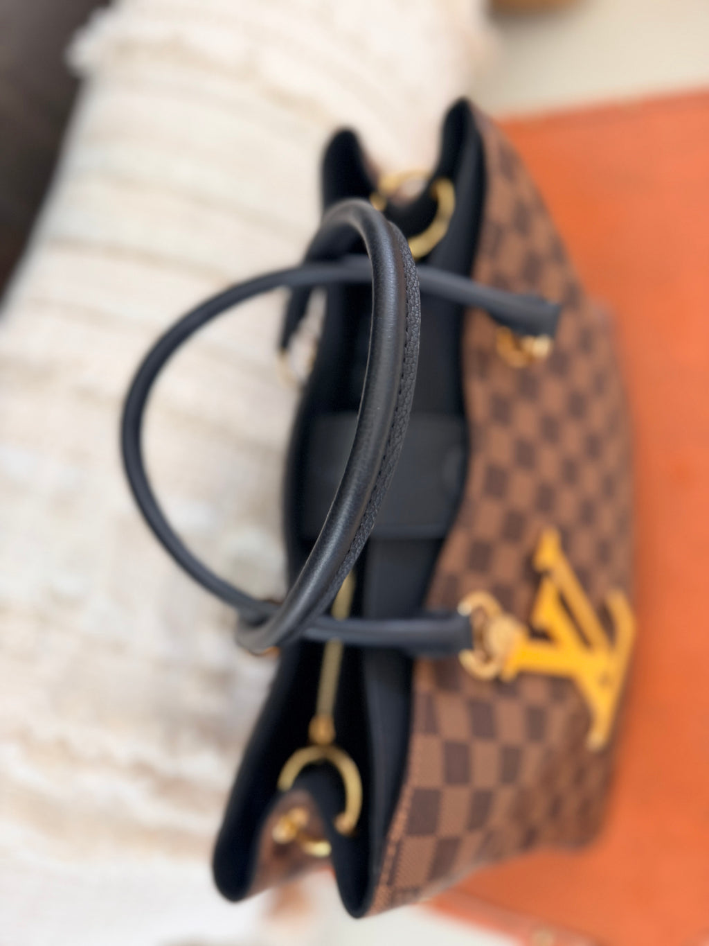 Louis Vuitton Riverside Tote in Damier Ebene