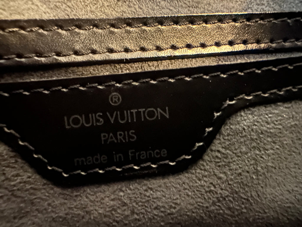 LOUIS VUITTON Saint-Jacques PM – Black Epi Leather Shoulder Tote