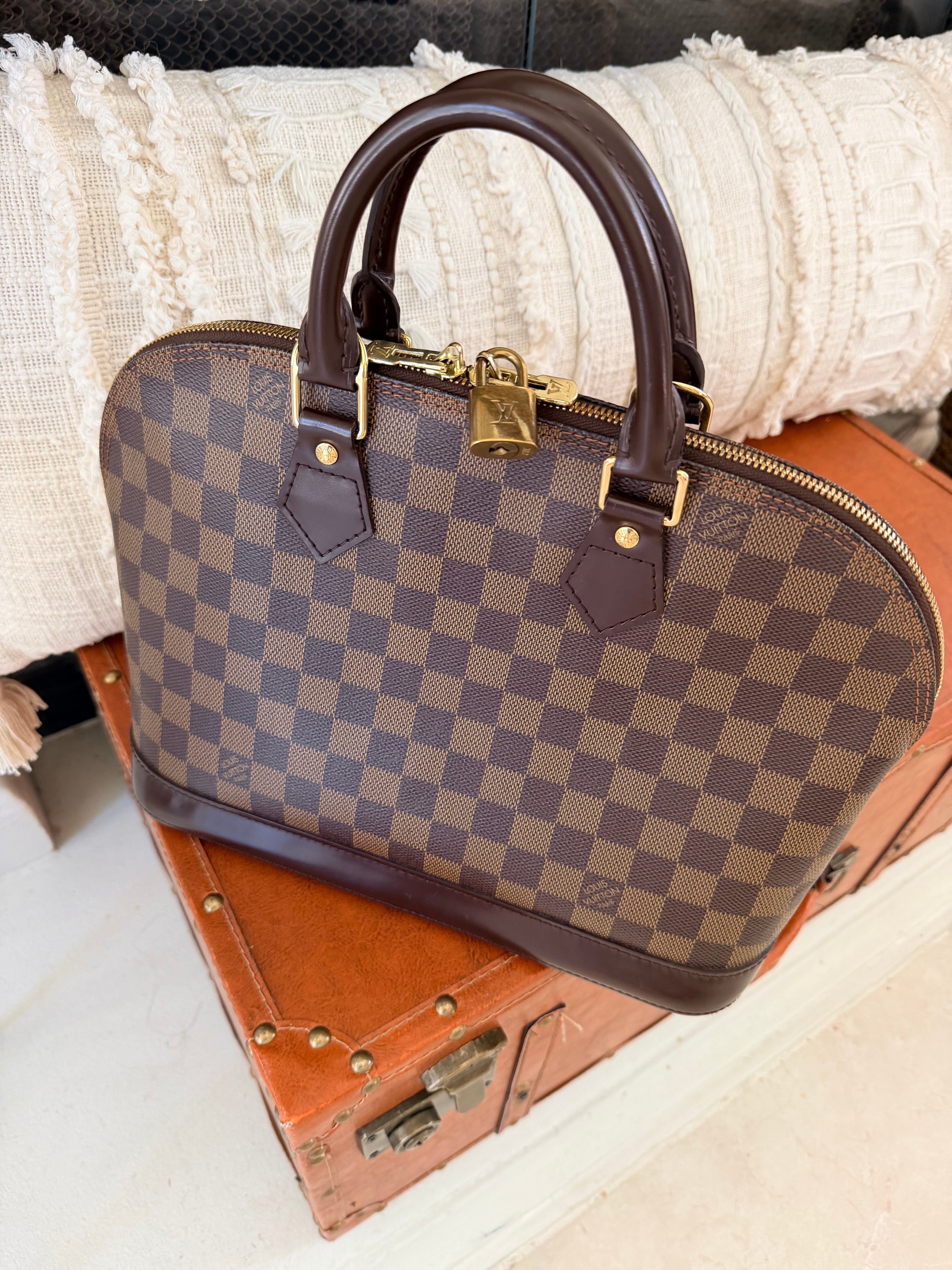 LOUIS VUITTON Damier Canvas Alma PM