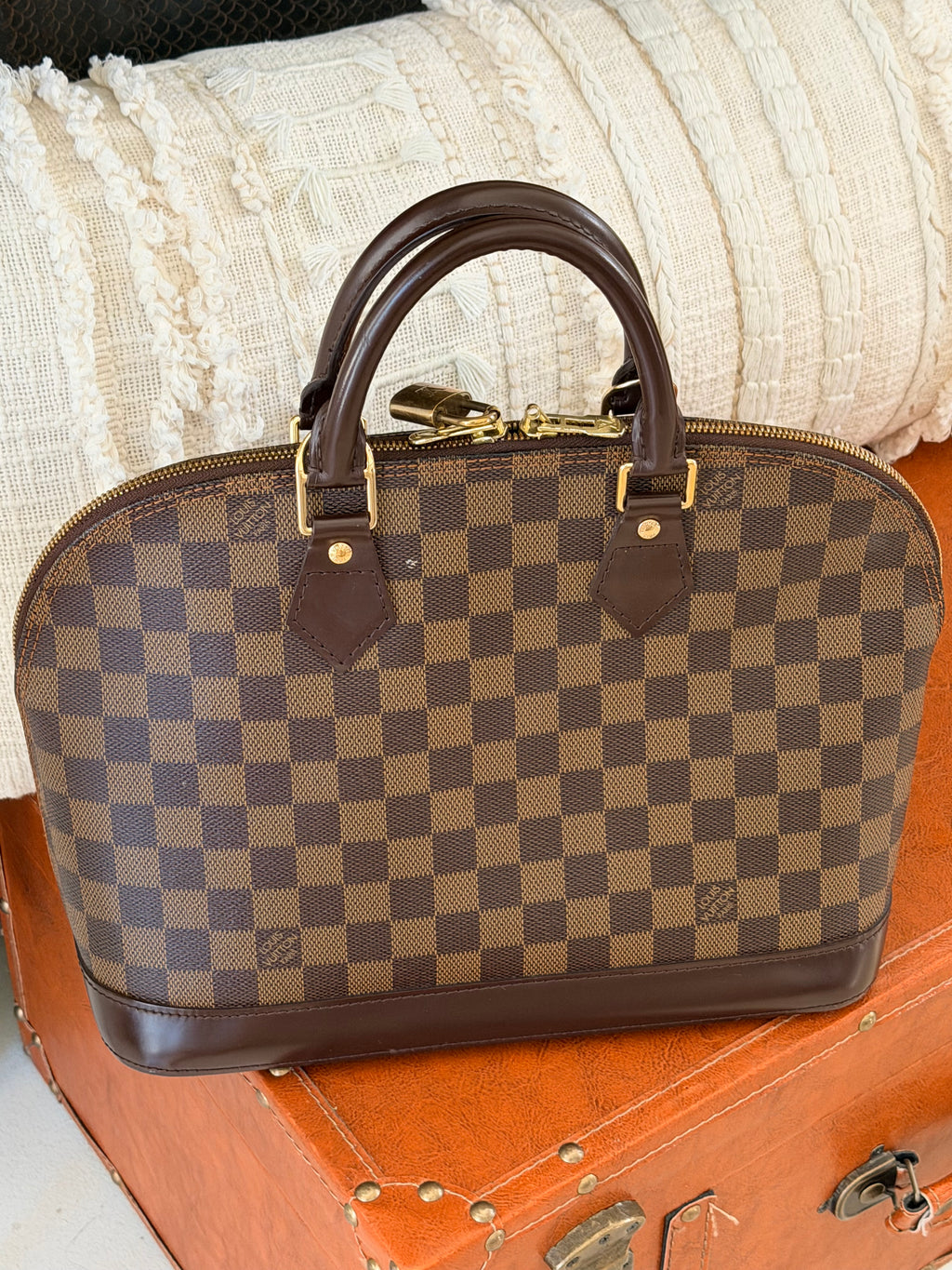 LOUIS VUITTON Damier Canvas Alma PM