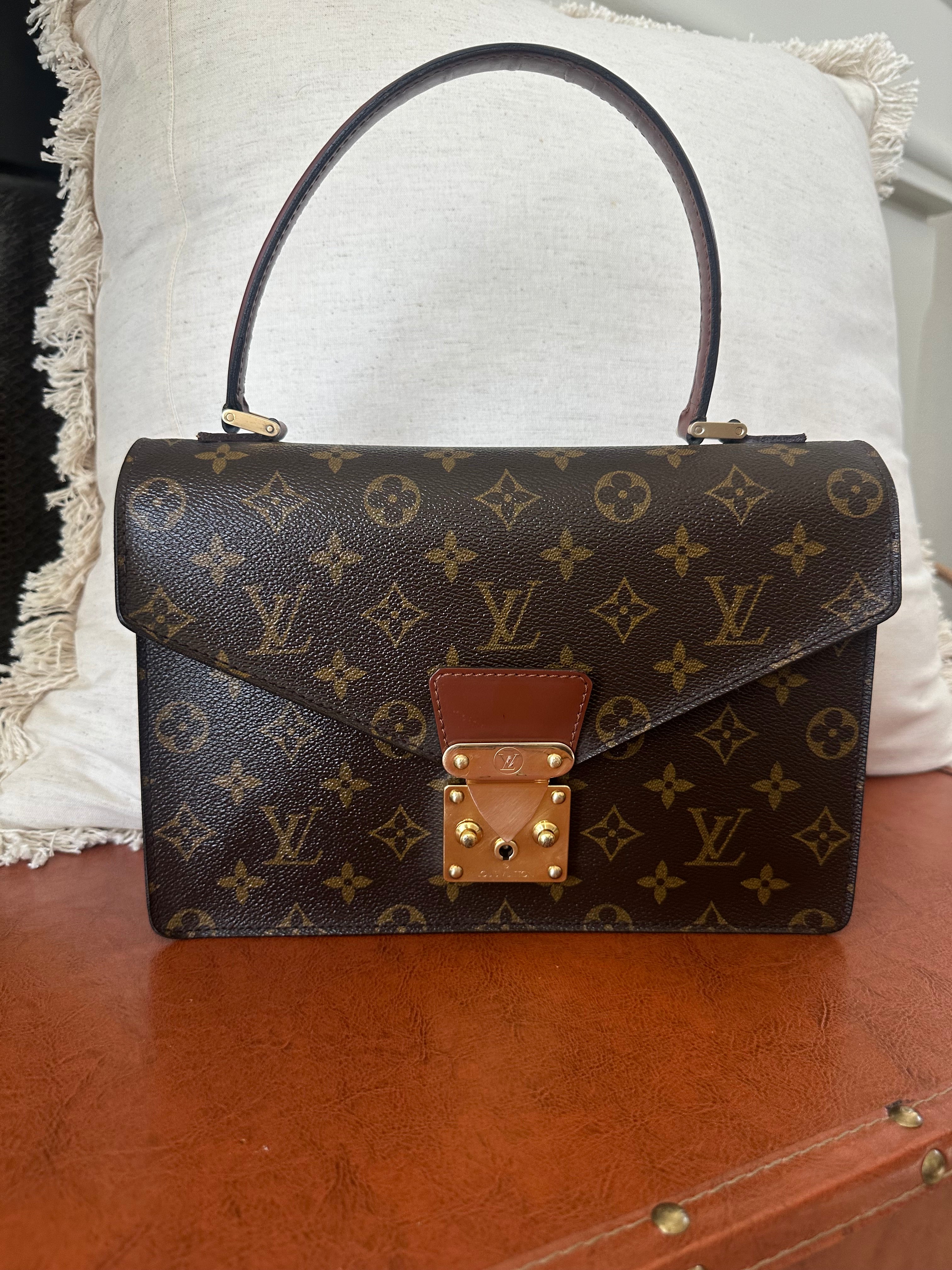 LOUIS VUITTON Monogram Canvas Monceau Bag
