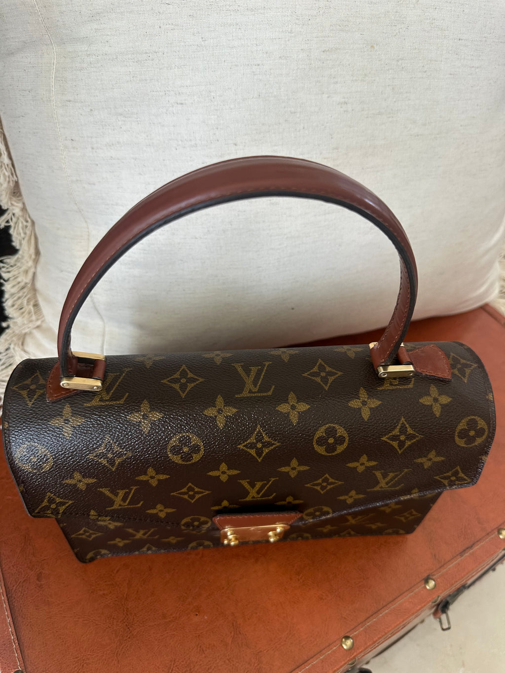LOUIS VUITTON Monogram Canvas Monceau Bag