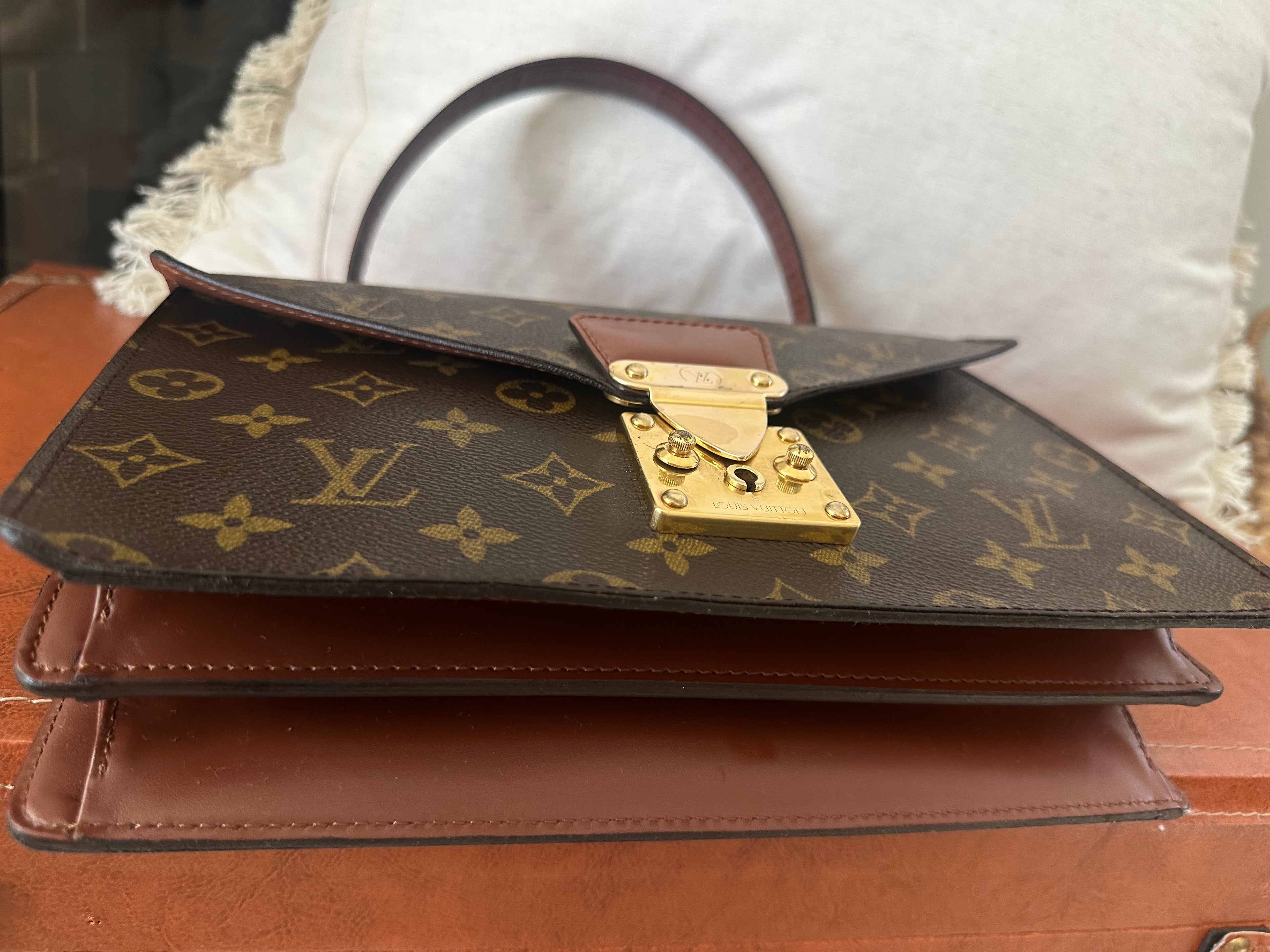LOUIS VUITTON Monogram Canvas Monceau Bag