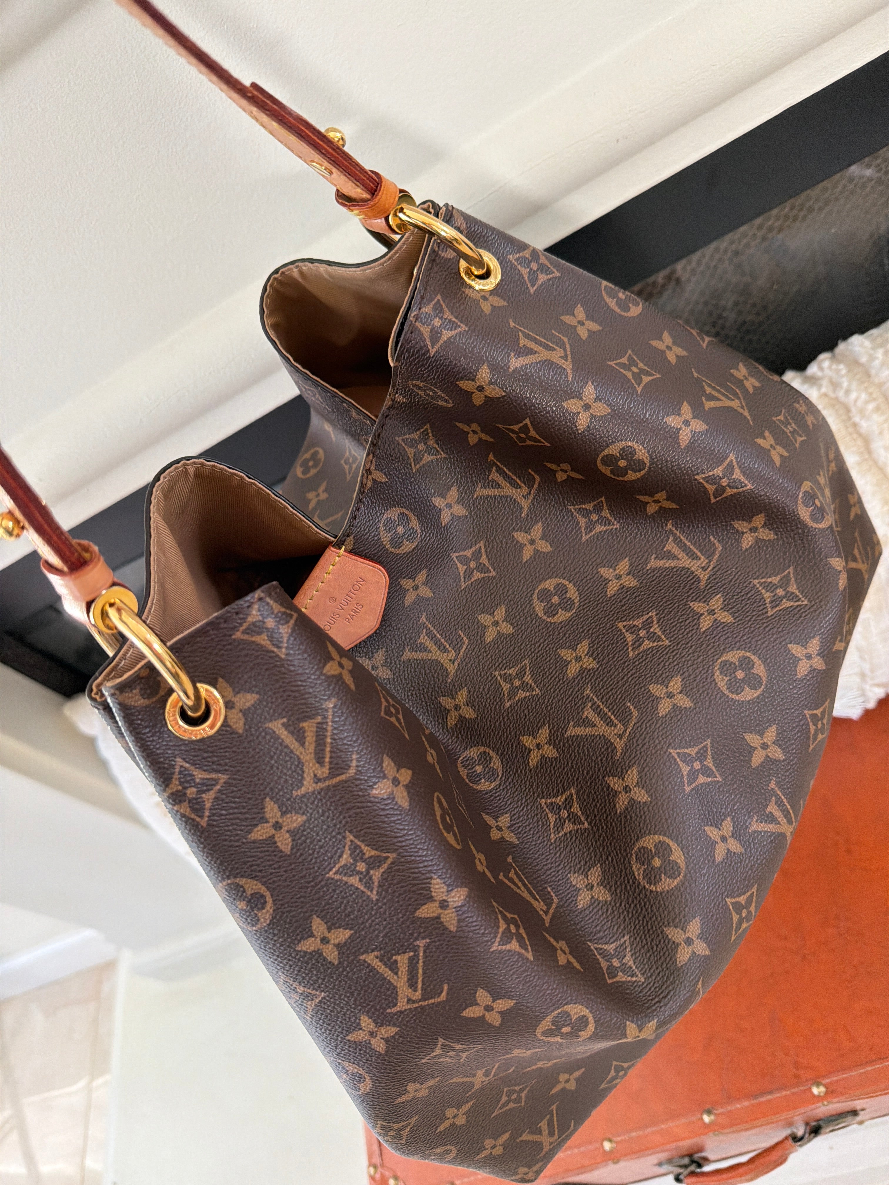 Louis Vuitton Delightful PM/MM Bag | Monogram Canvas Hobo Shoulder Bag | Preloved Luxury