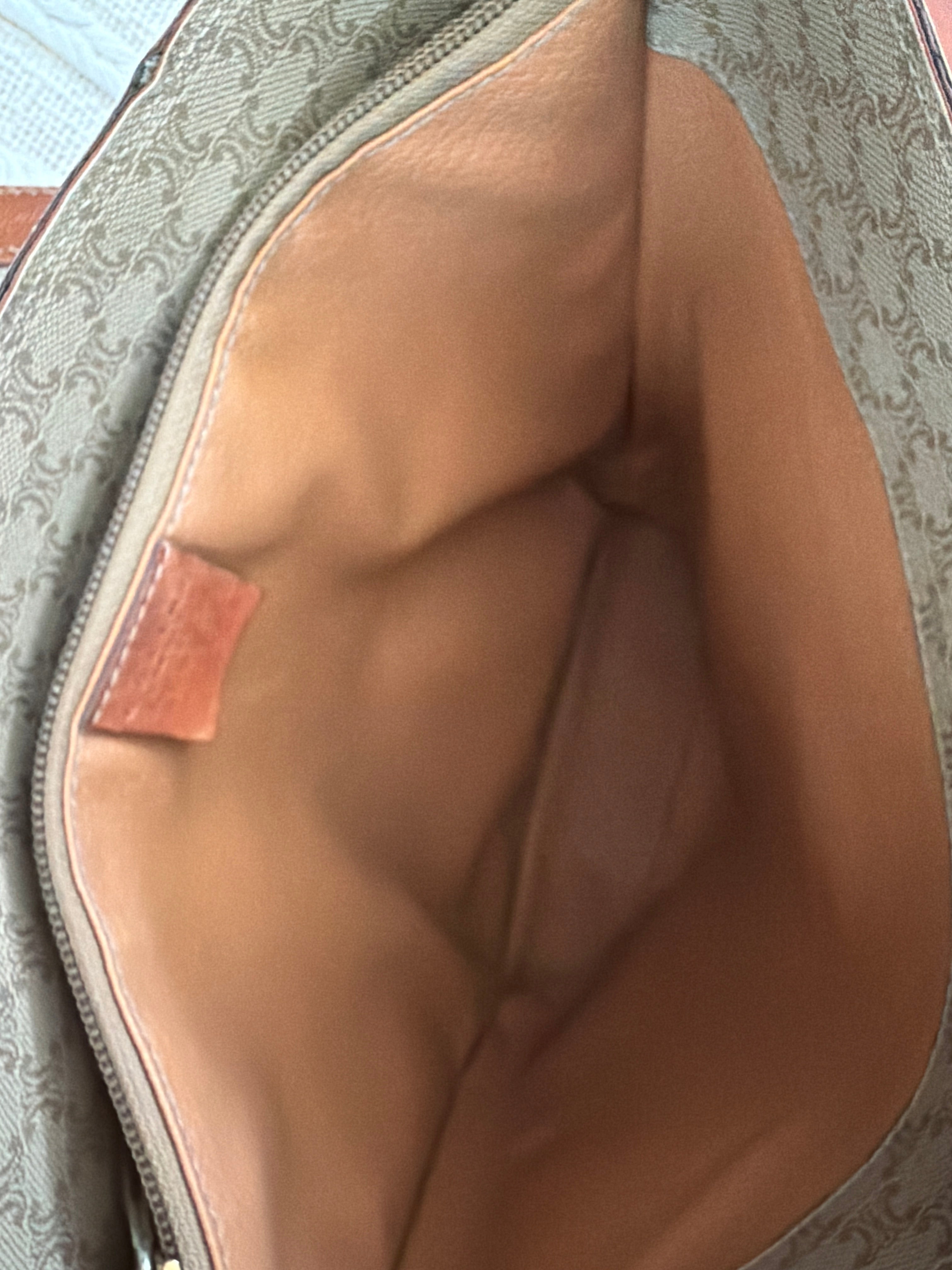 Celine Macadam Pattern Canvas Bucket Tote Shoulder